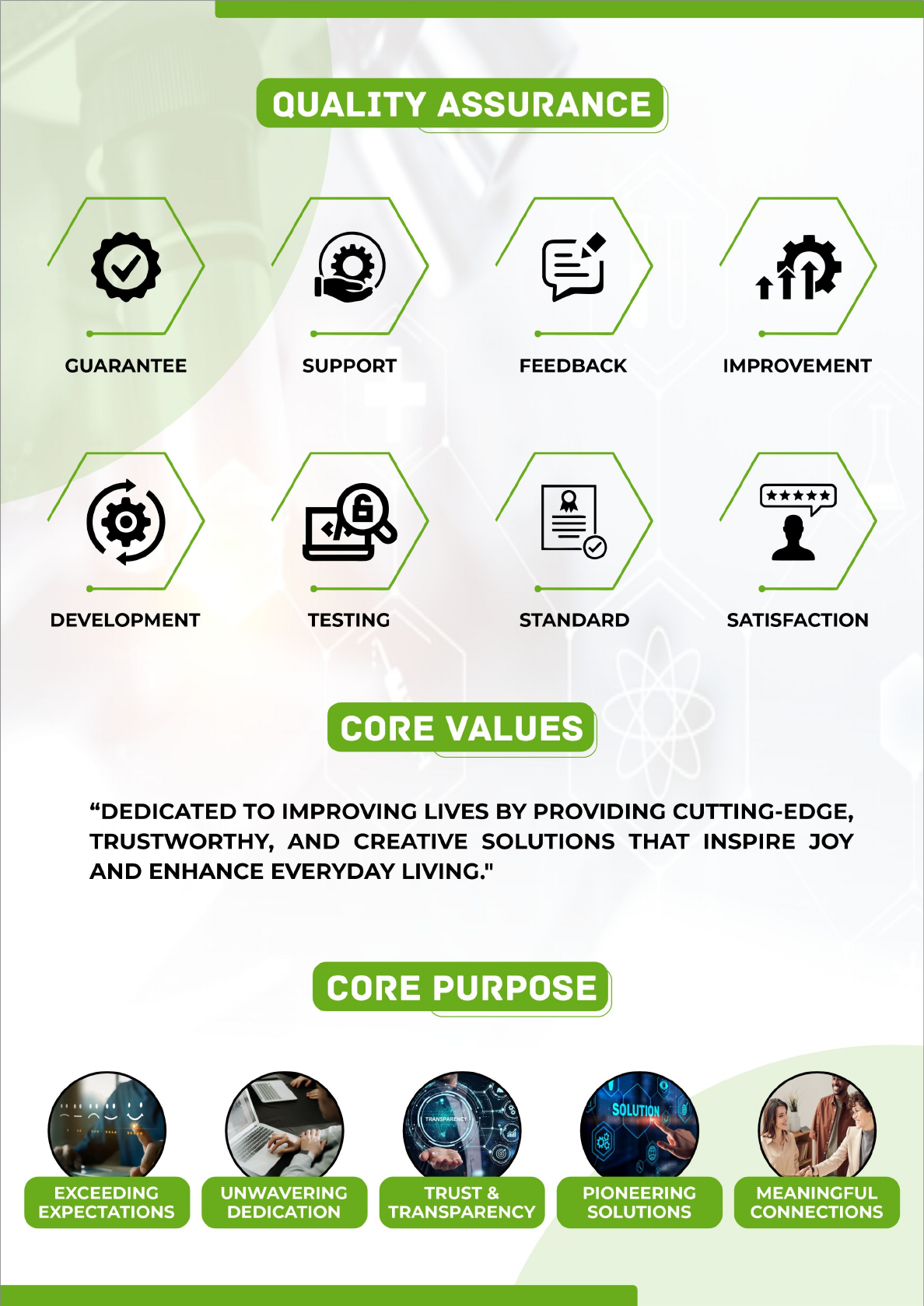 Quality assurance brochure